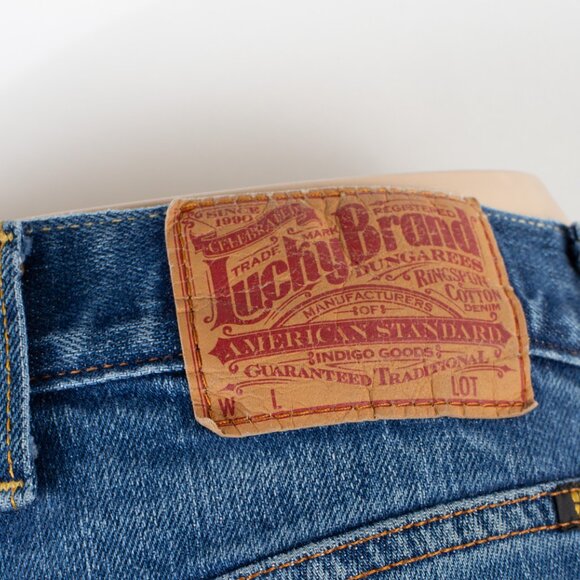 Lucky Brand Jeans Retro Rider Bootcut 0 (25 X 30) Women's Denim Jeans Zip Fly - Picture 4 of 9